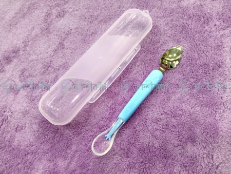 2-Way Fruit Puree Spoon For Baby Feeding - Turquoise