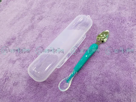 2-Way Fruit Puree Spoon For Baby Feeding - Turquoise - Image 6