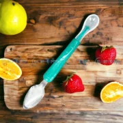 2-Way Fruit Puree Spoon For Baby Feeding - Turquoise