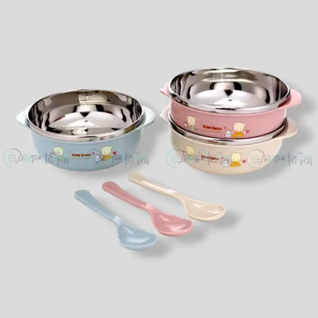Stainless Steel Baby Insulated Feeding Bowl - Small - Image 5