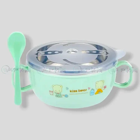 Stainless Steel Baby Insulated Feeding Bowl - Small - Image 3
