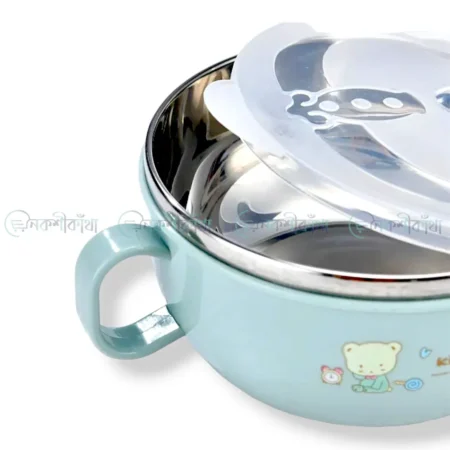 Stainless Steel Baby Insulated Feeding Bowl - Small - Image 2