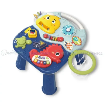 tiibaby 3 in 1 Baby Push Walker Toy Sit to Stand Musical Stroller - Image 3