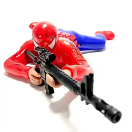 Spiderman Crawling Action Toy With Lights and Fire - Multicolor