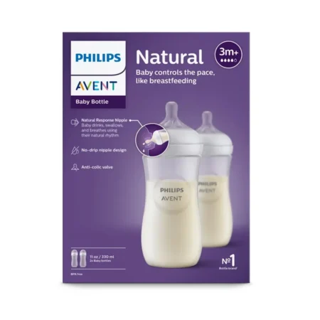 Philips Avent Natural Response Feeding Bottle – 330mL | 11oz - Image 2