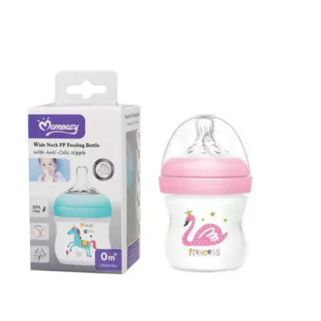Momeasy 120mL Anti-Colic Feeding Bottle | BPA-Free & Soft Nipple Feeder - Image 3
